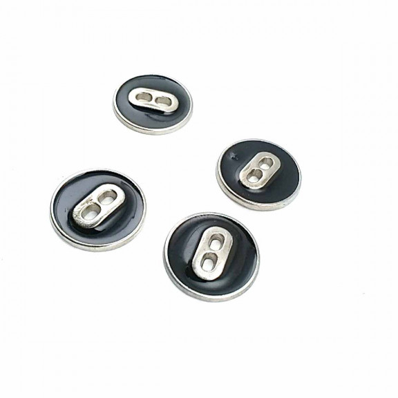 Mineli İki Delikli Sade Düğme 17 mm - 27 Boy D 0021