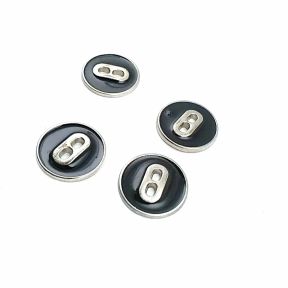 Mineli İki Delikli Sade Düğme 17 mm - 27 Boy D 0021
