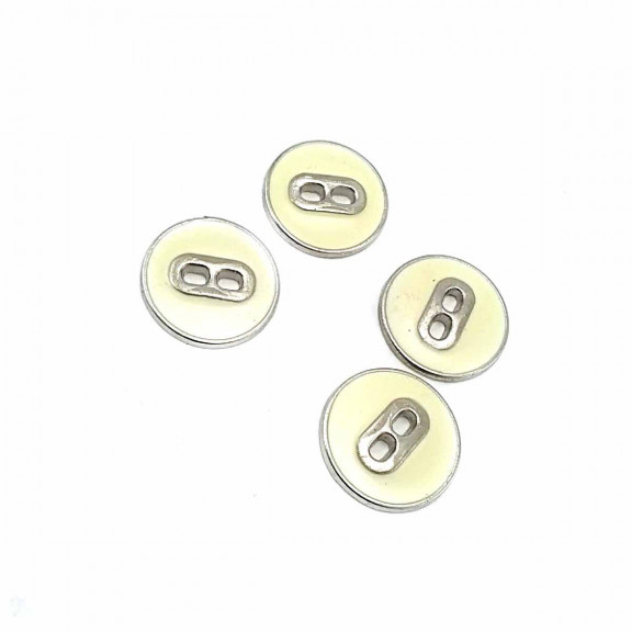Mineli İki Delikli Sade Düğme 17 mm - 27 Boy D 0021