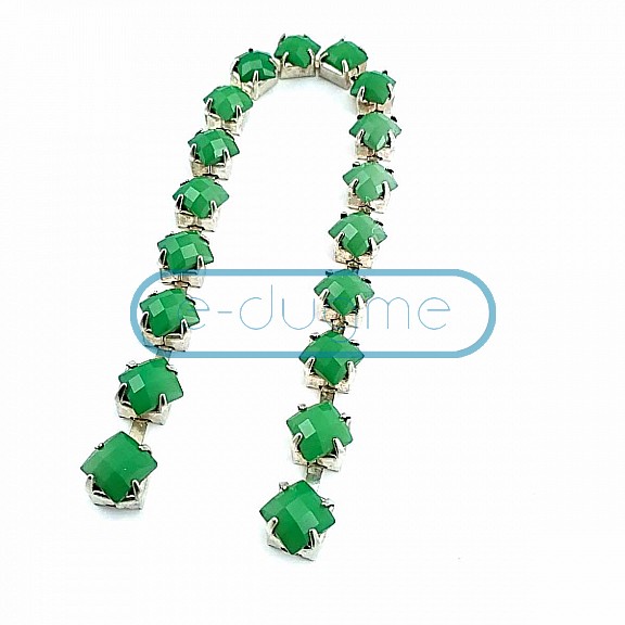 Green Stone Ribbon Chain SRT0026