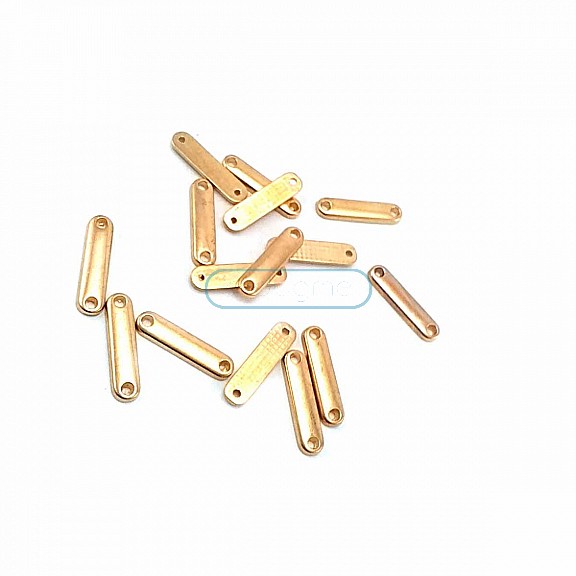 20 x 4 mm Plain Metal Tag E0003