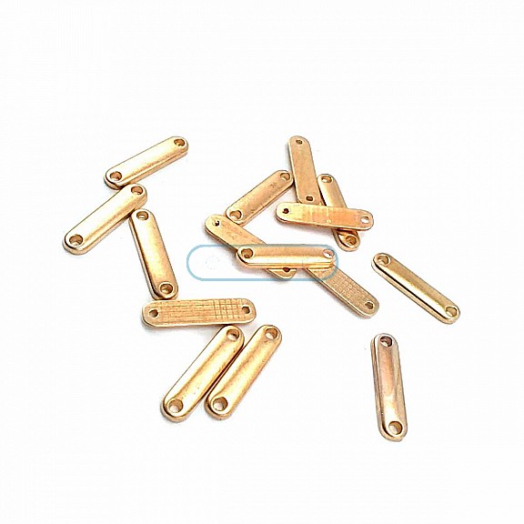 20 x 4 mm Plain Metal Tag E0003