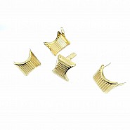 17 x 17.50  mm Çizgili Metal Fiyonk (250 Ad/Paket) F0002                                                                  