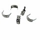 7.5 x 17.50  mm Piramit Desenli Metal Fiyonk F0003