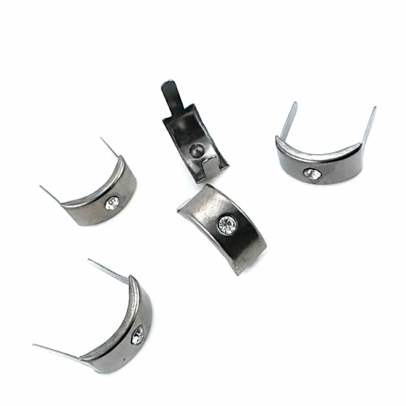 17.5 x 8.5 mm Tektaşlı Metal Fiyonk F0006