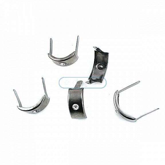 17.5 x 8.5 mm Tektaşlı Metal Fiyonk F0006