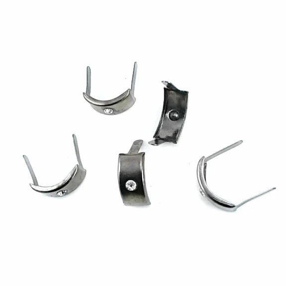 17.5 x 8.5 mm Tektaşlı Metal Fiyonk F0006