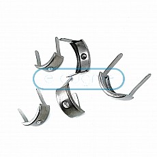 17.5 x 8.5 mm Single stone Metal Bow Tie (250 pcs / package) F0006