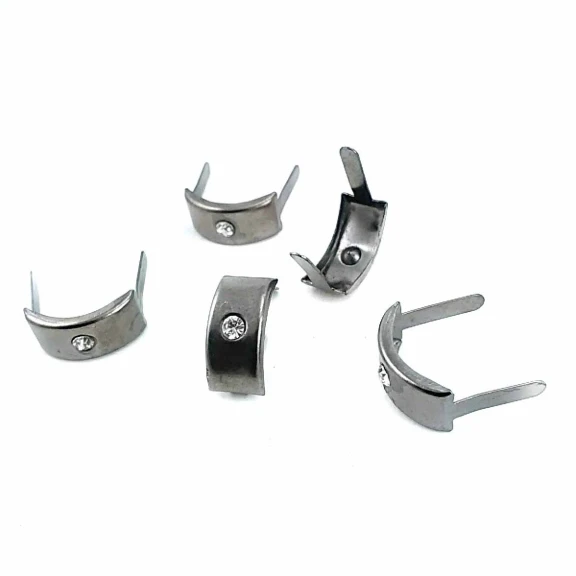 17.5 x 8.5 mm Tektaşlı Metal Fiyonk F0006