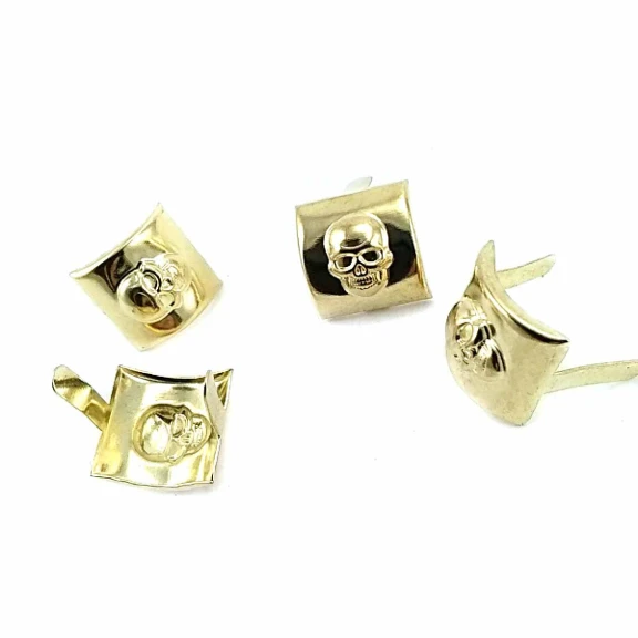 17 x 17.50  mm Kurukafa Desenli Metal Fiyonk F0007