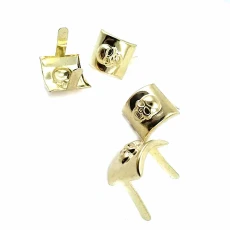 17 x 17.50 mm Skull Patterned Metal Bow Tie (250 pcs / Package) F0007