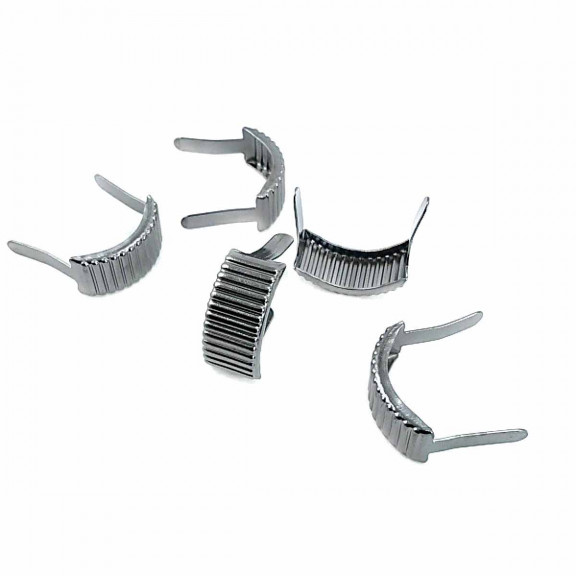 17.5 x 8.5 mm Striped Metal Bow F0008