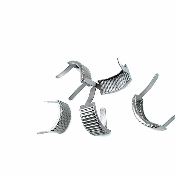 17.5 x 8.5 mm Çizgili Metal Fiyonk F0008