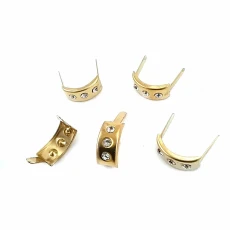 17.5 x 7.5 mm Three stone Metal Bows (250 pcs / package) F0009