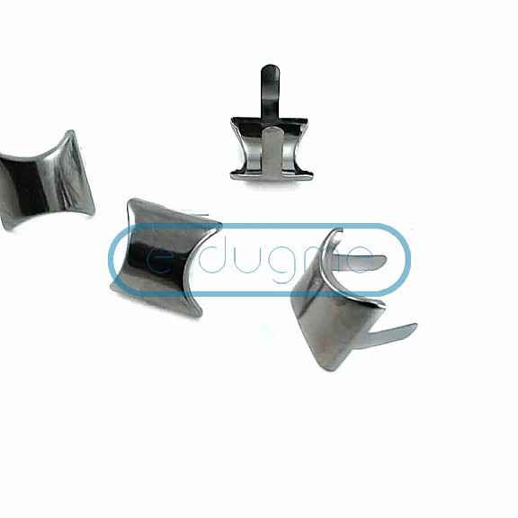 17 x 17.50 mm Plain Oval Metal Bow F0010