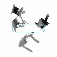 17 x 17.50 mm Plain Oval Metal Bows (250 Pcs / Package) F0010