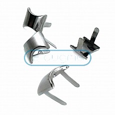 17 x 17.50 mm Plain Oval Metal Bows (250 Pcs / Package) F0010