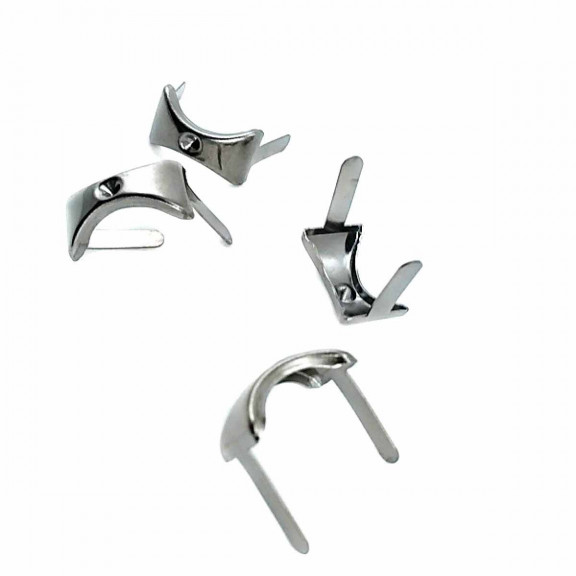 17.5 x 10 mm Stone Hole Oval Metal Bow Tie F0011