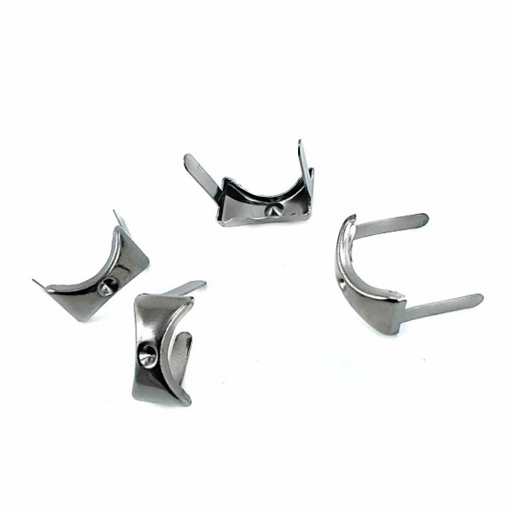 17.5 x 10 mm Stone Hole Oval Metal Bow Tie F0011