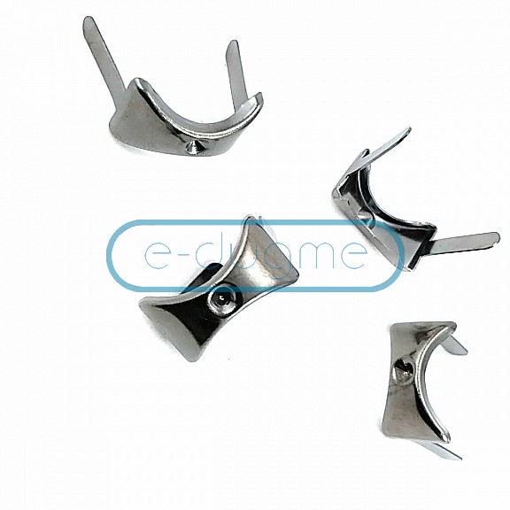 17.5 x 10 mm Stone Hole Oval Metal Bow Tie F0011