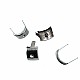 13 x 10 mm Taş Delikli Oval Metal Fiyonk F0012