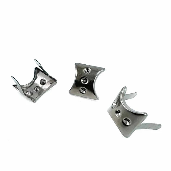 17 x 17.5 mm Üç Taşlı Oval Saç Fiyonk F0013