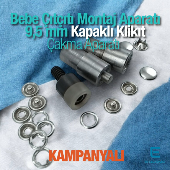 Klikıt Kalıbı - Kapaklı Klikıt 9,5 Çakma Aparatı KLP0092