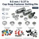 Capped Prong Snap Setting Die for 9.5 mm / 0.37 in Snap Fasteners, High-Precision Tool for Flawless Snap Installation