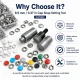 Capped Prong Snap Setting Die for 9.5 mm / 0.37 in Snap Fasteners, High-Precision Tool for Flawless Snap Installation