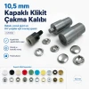 10,5 mm Kapaklı Klikıt Çakma Kalıbı - Bebek Çocuk Giyim ve DIY Projeler İçin Montaj Aparatı KLP0093