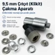 9,5 mm Çıtçıt Klikıt Çakma Aparatı - Delikli Klikıt Montaj Kalıbı KLP0095, tekstil ve deri projeleri için yüksek