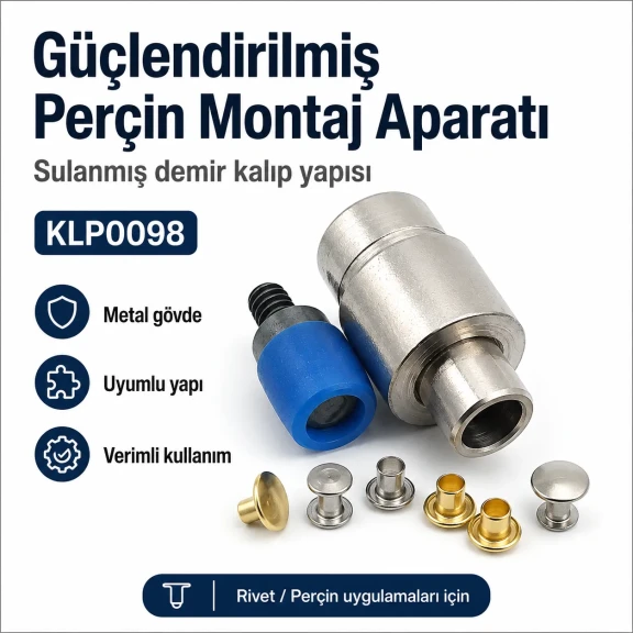 Rivet Perçin Montaj Aparatı – Güçlendirilmiş Sulanmış Demir Perçin Kalıbı KLP0098