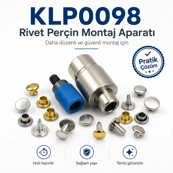 Rivet Perçin Montaj Aparatı – Güçlendirilmiş Sulanmış Demir Perçin Kalıbı KLP0098