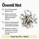 Suzan Saç Pim 4 mm İç Çap - Boru Yüksekliği 6,5 mm 1000 Adet B0018, deri ve kumaş aksesuarlar için ideal metal bağlantı