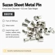 Suzan Saç Pim 4 mm İç Çap - Boru Yüksekliği 6,5 mm 1000 Adet B0018, deri ve kumaş aksesuarlar için ideal metal bağlantı
