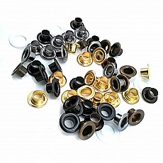 4 No Kuşgözü Metal Dış Çap 12 mm İç Çap: 6,5 mm (250 Ad/Paket) K0002