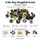 4 No Saç Kuşgözü 6 mm Plastik veya Metal Pul Seçenekli 250 Adet/Paket - Dayanıklı ve Estetik Çözüm