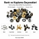 4 No Saç Kuşgözü 6 mm Plastik veya Metal Pul Seçenekli 250 Adet/Paket - Dayanıklı ve Estetik Çözüm