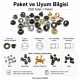 4 No Saç Kuşgözü 6 mm Plastik veya Metal Pul Seçenekli 250 Adet/Paket - Dayanıklı ve Estetik Çözüm