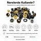 4 No Saç Kuşgözü 6 mm Plastik veya Metal Pul Seçenekli 250 Adet/Paket - Dayanıklı ve Estetik Çözüm