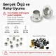 2 No Saç Kuşgözü 4,5 mm İç Çap Plastik veya Metal Pul Seçenekli 250 Adet/Paket - Kaliteli ve dayanıklı kuşgözü, çanta ve