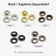 No 24 Kuşgözü Kapsül 9,5 mm Saç Metal 250 Adet/Paket - Estetik ve dayanıklılık sunan zamak kuşgözü