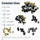 Sheet Metal Eyelet 5.3 mm / 0.209 in Inner Diameter with Washer Options for Textile and Leather Applications