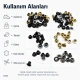 Sheet Metal Eyelet 5.3 mm / 0.209 in Inner Diameter with Washer Options for Textile and Leather Applications