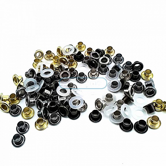 No. 17 Eyelet  Inner Diameter 3.5 Outer Diameter 7 mm Metal (250 Pcs/Pack) K0011