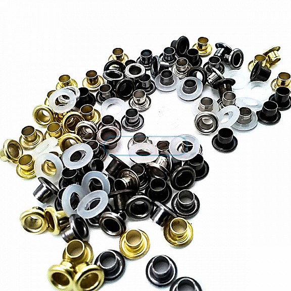 No. 17 Eyelet  Inner Diameter 3.5 Outer Diameter 7 mm Metal (250 Pcs/Pack) K0011