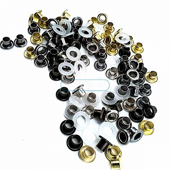 No. 17 Eyelet  Inner Diameter 3.5 Outer Diameter 7 mm Metal (250 Pcs/Pack) K0011