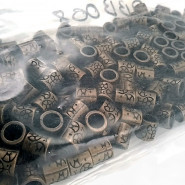 Antique Yellow Metal Bead Shape with Lace Pattern 5.8 mm PBB008PROMO