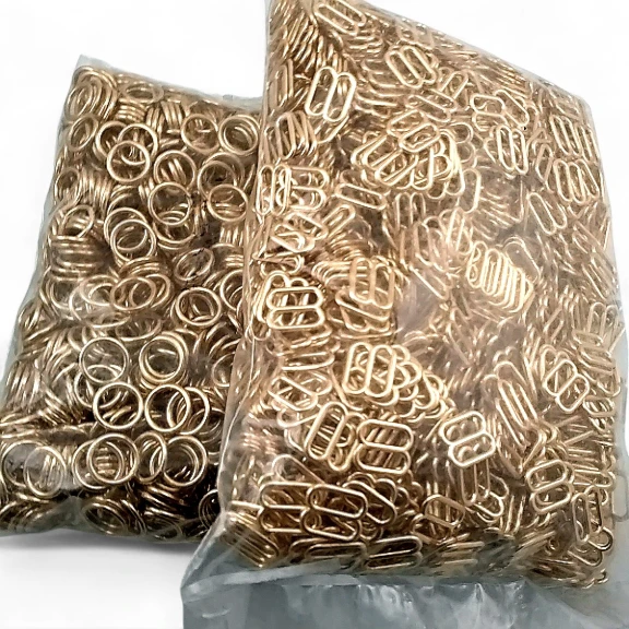 Sütyen Askı Ayar Tokası Gold 10 mm ve Halkası 500 ad/Paket PBT0006PROMO