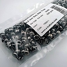 Süs Trok 8.5 mm Siyah Nikel Renk Tırnaklı Saç Trok (500 Ad/Paket) TR0011PK